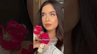 Try this Easy diy flower bangle❤️🌹 easy gajray at home💕