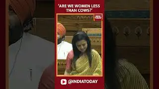 Are We Women Less Than Cows?: Mahua Moitra | Mahua Slams BJP In Lok Sabha