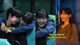Behind the scenes of this Yoojung and Youngdae is the rom com ver😂 She&rsquo;s so random on set of #DearX