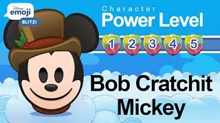 Disney Emoji Blitz - Bob Cratchit Mickey (Power Level 1 to 5) - Christmas Carol