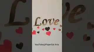 Love wall Stickers for Room decoration,Handmade Valentine's day decoration ideas @PaperSai Art's