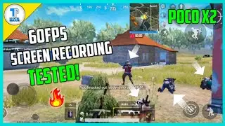 POCO X2 PUBG GAMEPLAY ! 60FPS + SCREEN RECORDING TESTED !!