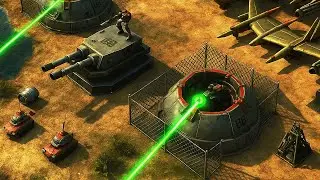 USA Air Force vs 7 USA Super - Command & Conquer Generals Apocalyptic