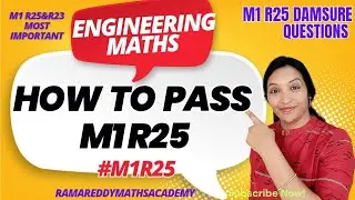 How to Pass M1|Btech Maths R25 IMP | M1R25 Pakka Pass Questions | M1R25 PYQS | #M1R25