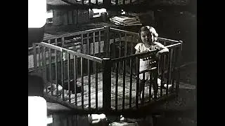 Cynthia Anne Secord October 17, 1937, Home Movie of Baby from 1938 X-mas RAW Film Transfer #1 of 36