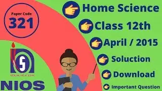 321 Nios Home Science Question Paper