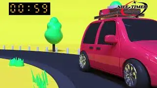 Guess who will arrive first?  timer 1 minute |#stopwatch #timer #cartoon #gameplay #nice_timer_count