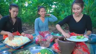Amazing cooking Grilled chicken leg with papaya salad recipe