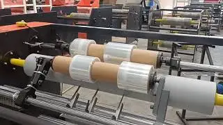 WT1000 semi auto rewinding&slitting machine; Casting film rewinder and slitter