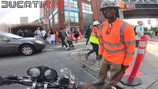 strong RAGING in BROOKLYN, Dumbo to Williamsburg Ducati Blast - moves, dips, zips and splits V1067