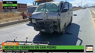 CAMIONETA DE LA INTENDENCIA ES IMPACTADA POR UN MINIBUS
