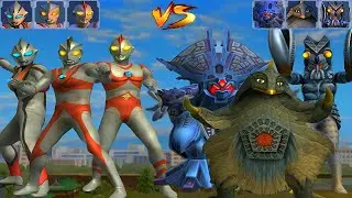 UFE3：Evil Digga/ACE/Ultraman 80 VS Bishop Groka/Bemenstein/Alien Baltan