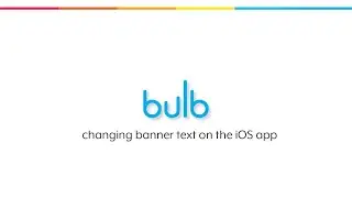 changing banner text on the iOS app