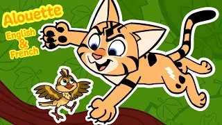 🎶 Alouette Song in English & French | Bilingual Nursery Rhyme for Kids