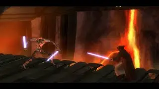 Ben Kenobi vs General Grievous on Mustafar - Star Wars Revenge of The Sith Ben Kenobi Gameplay