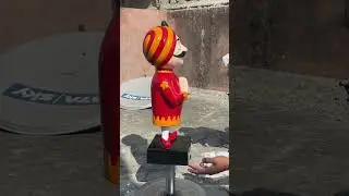 Pu coating on sculpture #shorts #short #shortvideo #airindia