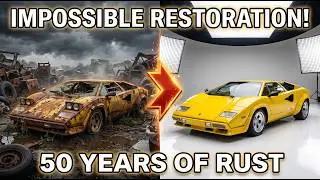 ASMR Car Restoration | Abandoned Lamborghini Miura P400 1968 Found in Old Garage &ndash; Full Rebuild 