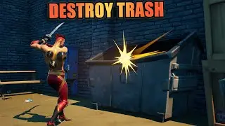 Destroy a dumpster at Lazy Lake or Pleasant Park (1) | Wolf Pack Questline - Dire Punchcard