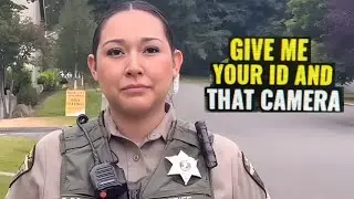 Female Cop EXPOSED: Tries to Seize Camera & Demands ID | 1st Amendment Audit