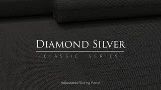 Adjustable Sliding Panels - Light Filtering | Diamond Silver | GoDear Design