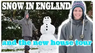 Big Snow in England! House Tour and Snowman building (Waiting for Lockdown to end)
