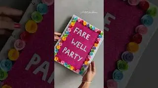 Handmade Farewell invitation card ideas #youtubeshorts #shorts #craft #diy #invitationcard