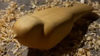 Hand Carving a Small Wooden Bird