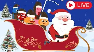 🎄 Christmas Nursery Rhymes Live | Jingle Bells, 5 Little Elves, 12 Days of Christmas | Kids Songs