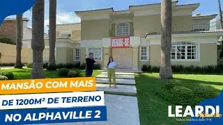 MANSÃO COM MAIS DE 1200m² DE TERRENO NO ALPHAVILLE 2