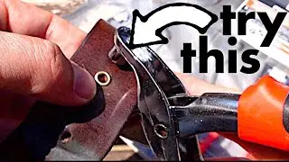 BEST way to punch hole in leather belt?