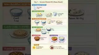 Day-1 Increase Vitamin B12 (new tip) Weight Loss | Diet Plan | Meal Plan