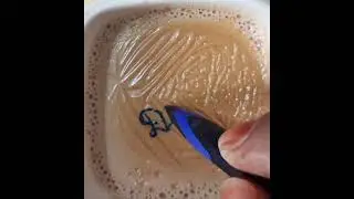 tea art dedicated to all Dinesh name lovers #youtubeshorts #teaart #like #drawing