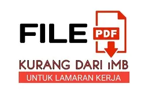 Cara Kompres File PDF kurang Dari 1MB