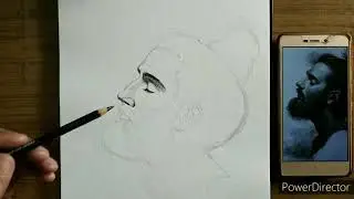 Drawing Sadhu.. pencil portrait