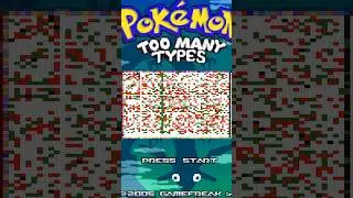 The Type Chart in Pokemon Too Many Types is INSANE