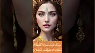 Portrait of beautiful lady, wearing ice princess dress realistic #story #english #news