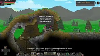 Starbound Brutal New Game Ep 5 - Met NPC that Explains the Cave System and Loot