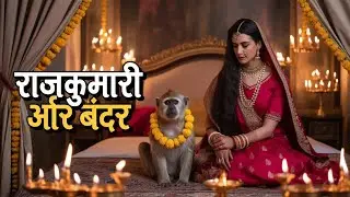 बंदर के रूप में छुपा था राजकुमार! Shocking Love Story of Princess 👑🐒