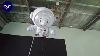 Custom-made giant inflatable cartoon hanging elephant astronaut#activity #inflatable#astronaut#event