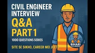Fresher Civil Engineer Interview Q&A &ndash; Part 1  25 Important Questions & Answers in Hinglish