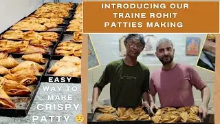 Bakery style veg patties recipe / easy way to make  crispy patty / meet our NewTRAINEE rohit student