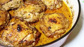 CHICKEN THIGHS RECIPE | CREAMY  CUMIN CHICKEN THIGHS