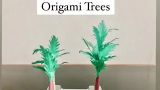 How to make Origami Trees | Origami Trees #origami #easycrafts #diy | PariJoy&rsquo;s Origami |