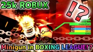 Minigun in Boxing League!?!?【Roblox Boxing League】