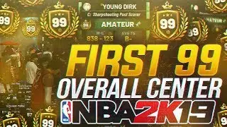 FIRST 99 OVERALL CENTER IN NBA 2K19! LIVE 99 OVERALL REACTION!