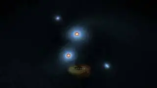 A Galaxy Cluster Merging simulated in SpaceSim! (5 million particles)