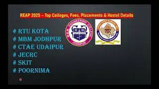 REAP 2025: Complete Guide to Engineering Admissions in Rajasthan | Step-by-Step Process Explained