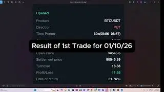 AI Crypto BTC/USDT Futures Trading - 1st and 2nd Trade for 01/10/26