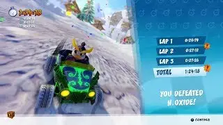 CTR Nitro Fueled - Oxide Time Trial #14: Blizzard Bluff (1:24:18)