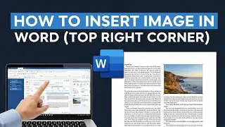 How to put a picture in the top right corner in word || BACK-SPACE